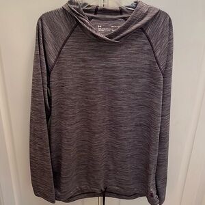 Under Armour Purple Hooded Pullover Size S Heatgear